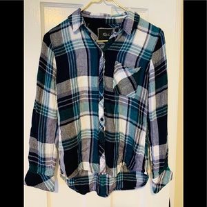 Plaid flannel button down
